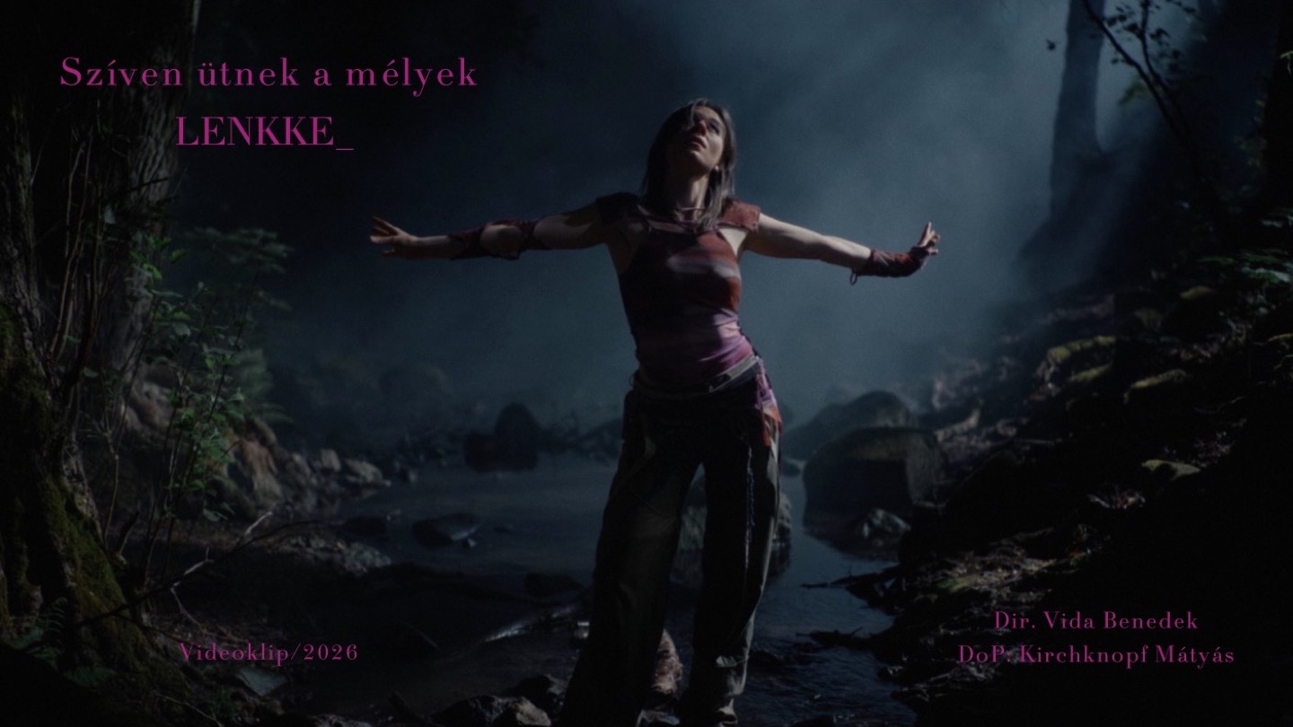 Music video frame directed by Vida Benedek for LENKKE