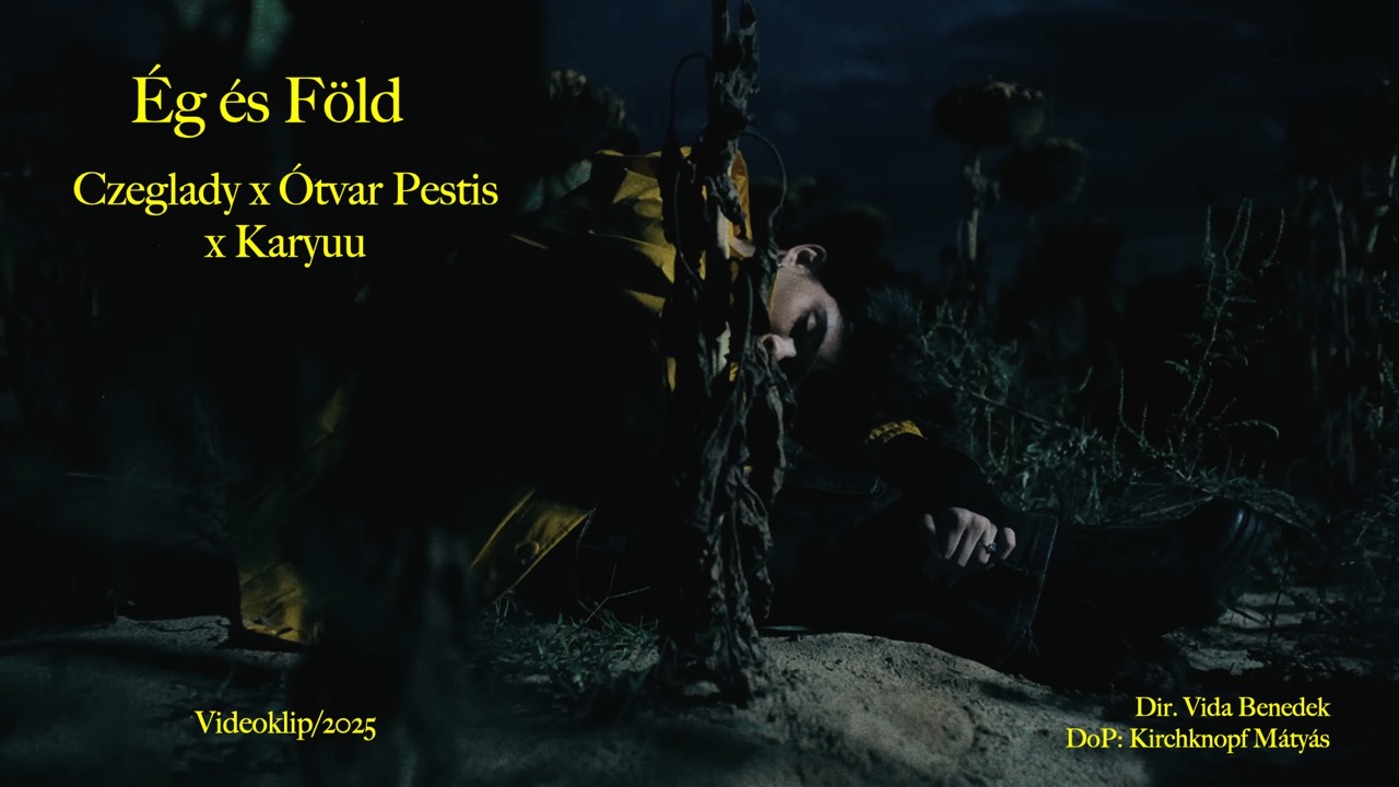 Music video frame directed by Vida Benedek for Czegladyx Ótvar Pestis x Karyuu - Sky and Earth