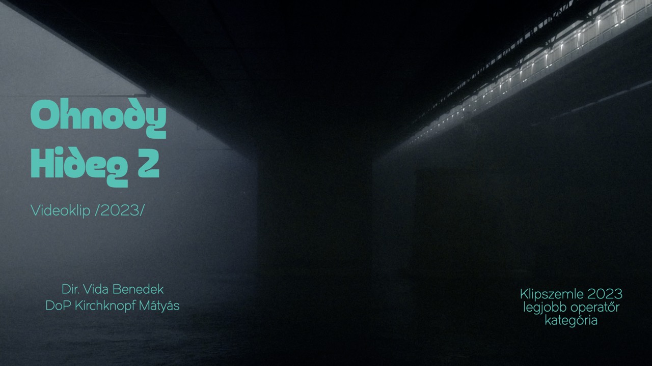 Music video frame directed by Vida Benedek for Ohnody - Hideg 2